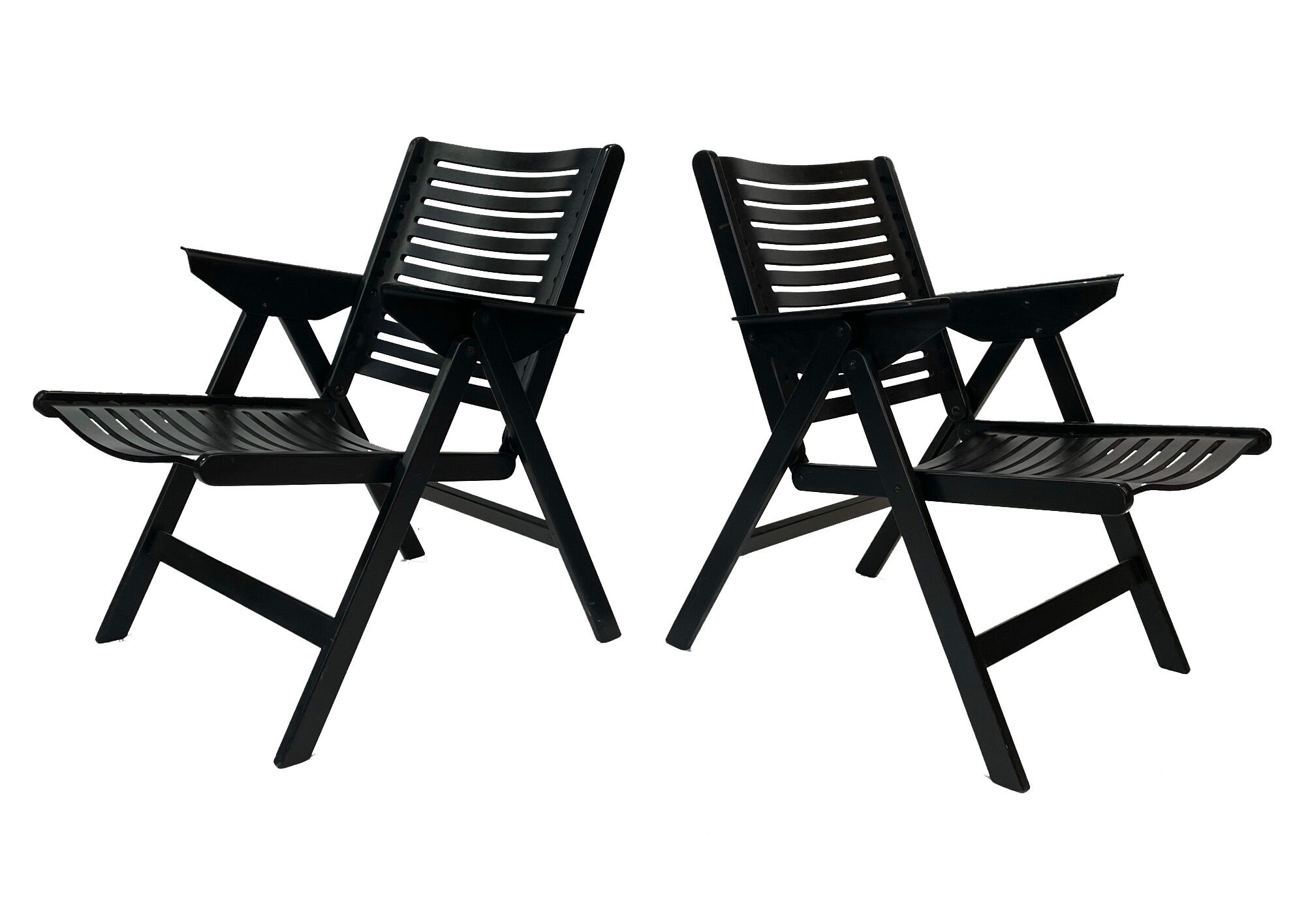 Niko Kralj Slovenian Rex Plywood Folding Chair for Stol 1950s in Black