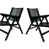 Niko Kralj Slovenian Rex Plywood Folding Chair for Stol 1950s in Black