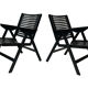 Niko Kralj Slovenian Rex Plywood Folding Chair for Stol 1950s in Black