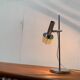Lampe de table à lames chromées de l’ère spatiale