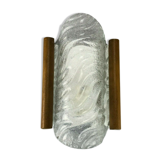 Wall lamp ice glass space age design