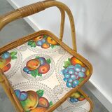 Rattan serving table