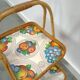 Rattan serving table