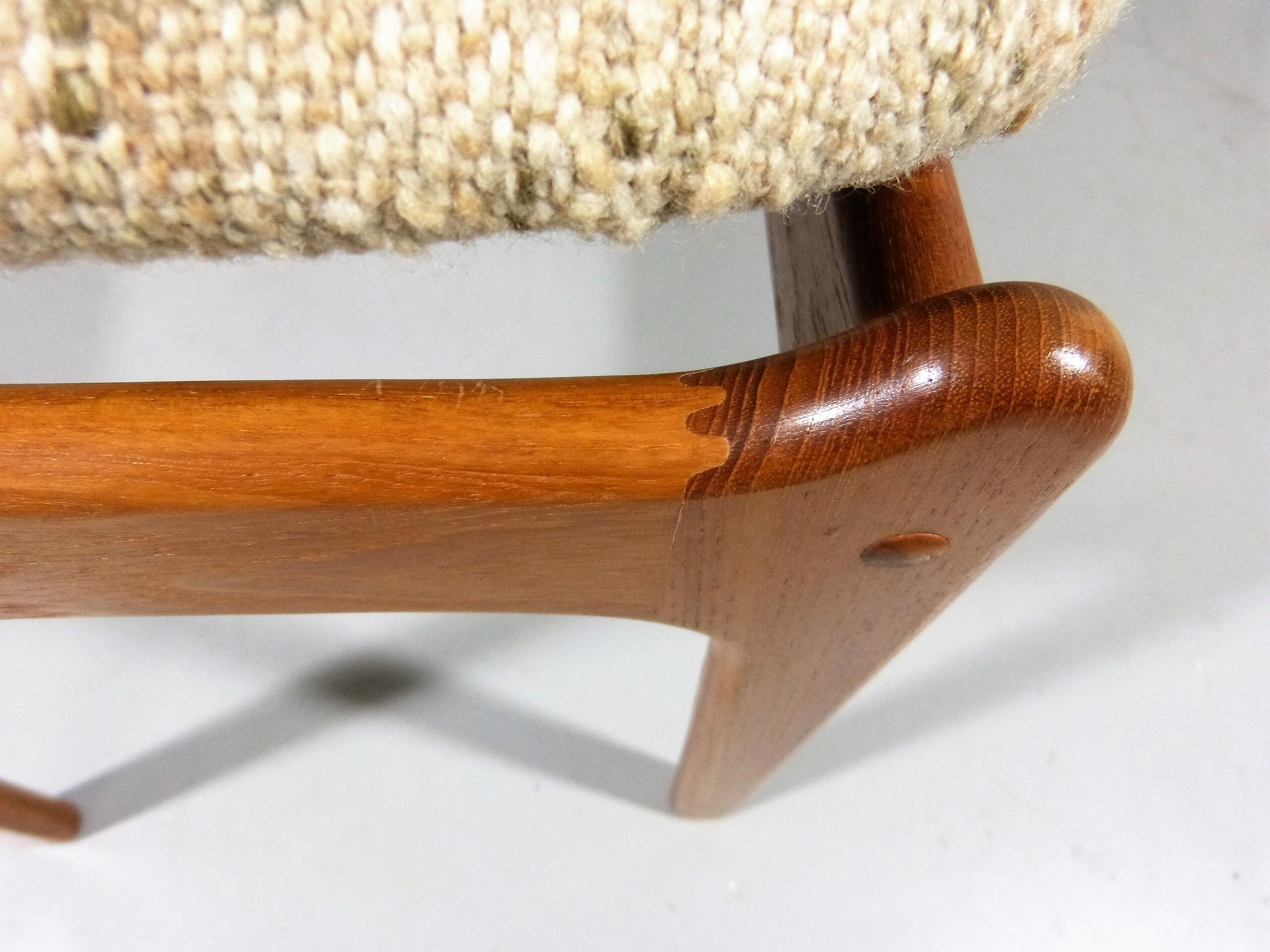 Modèle de tabouret en teck vintage 49 par Erik Buch pour O.D.Mobler A-S, Danemark