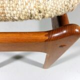 Modèle de tabouret en teck vintage 49 par Erik Buch pour O.D.Mobler A-S, Danemark