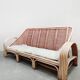 Vintage pink rattan bamboo lounge set ‘Boho-style’