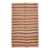 4x7 Kilim Terracotta Red & Orange Striped Turkish Vintage Kilim Rug