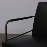 Leather & chrome sofa by Gunilla Allard, Sweden 1994