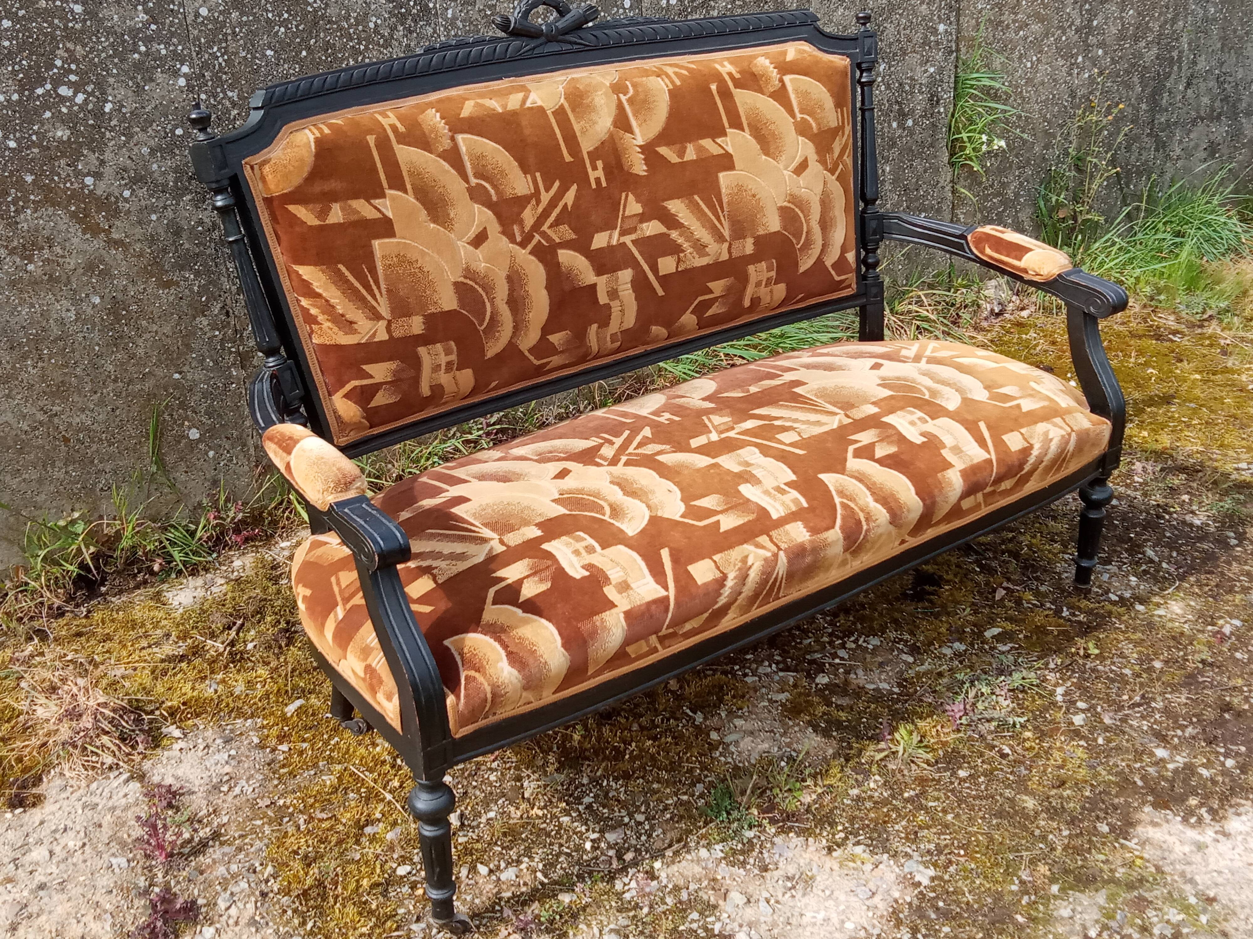 Louis XVI style bench of Art-deco period