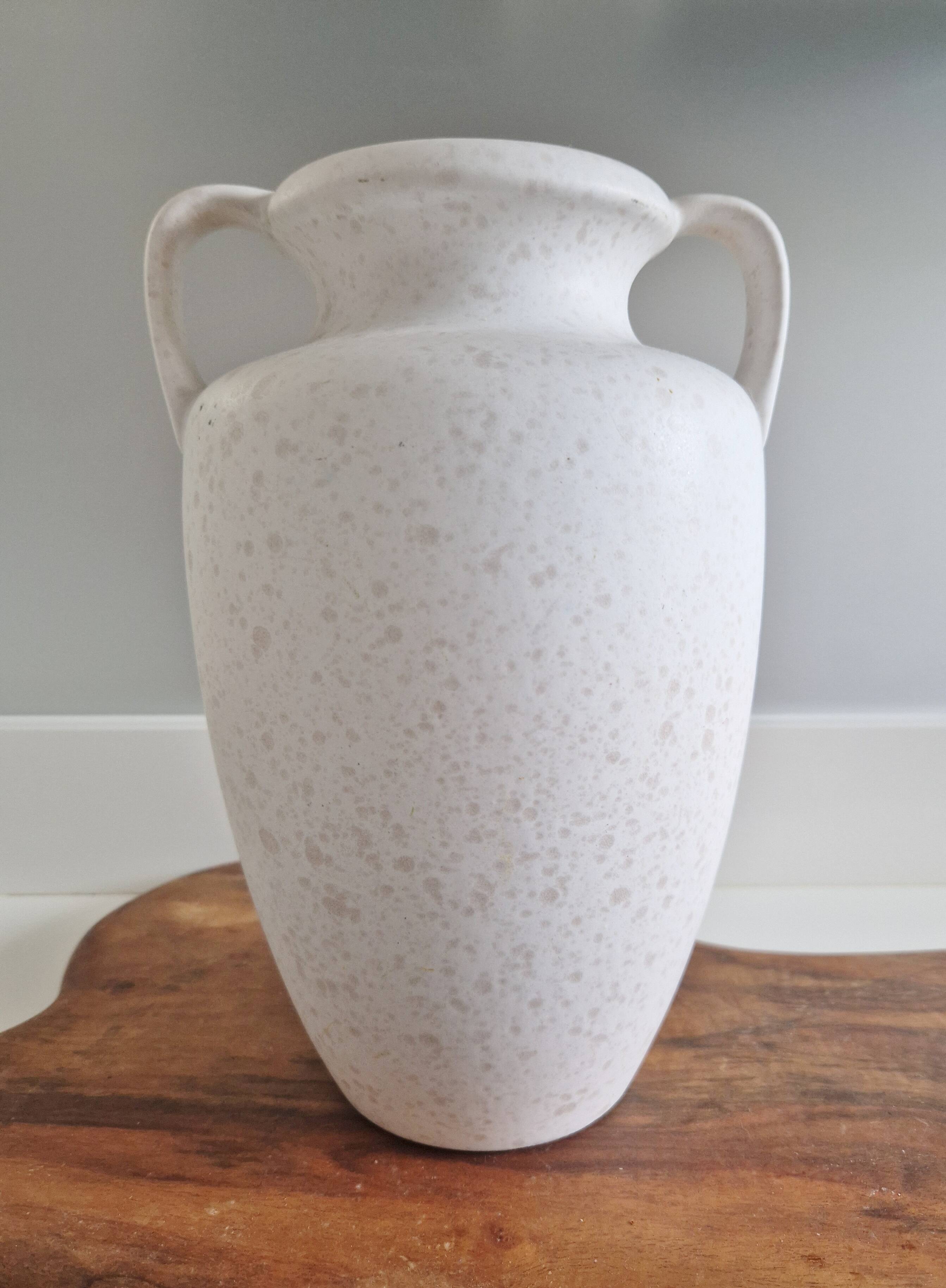 Vintage ceramic amphora vase Scheurich West Germany shabby 60s model 606-28