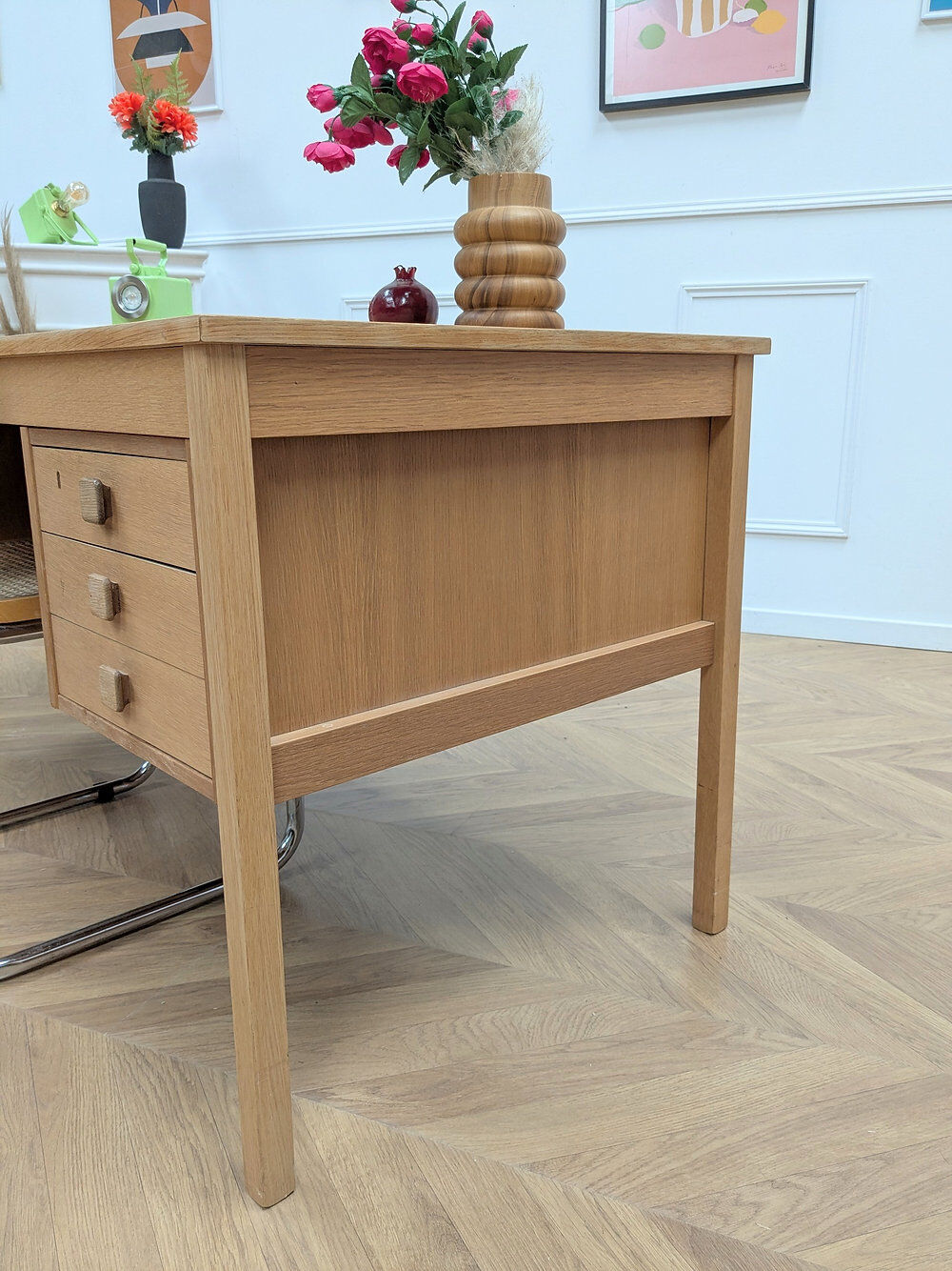 Vintage oak desk