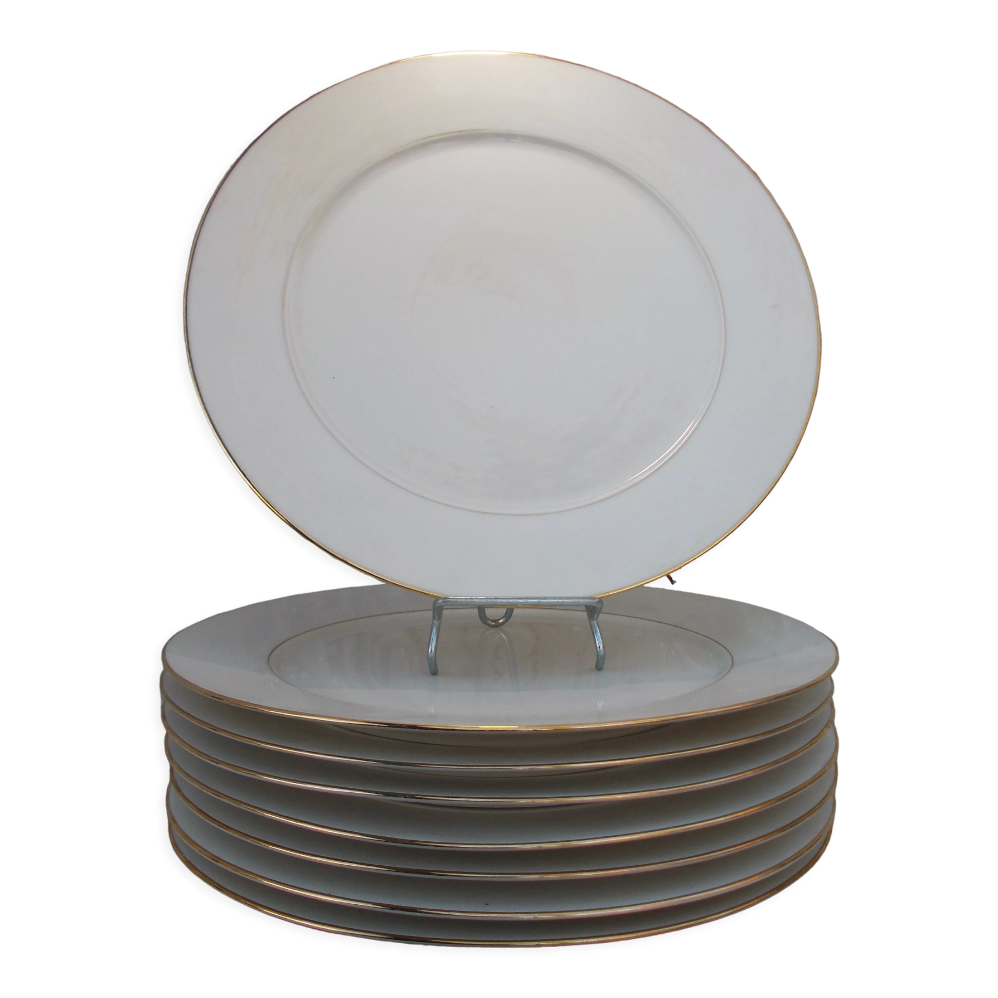 8 presentation plates or serving dishes Limoges porcelain