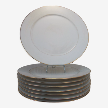 8 assiettes présentation ou plats de service Porcelaine de Limoges