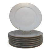 8 presentation plates or serving dishes Limoges porcelain