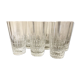 Set of 6 daum crest crest long drink orangeade glasses