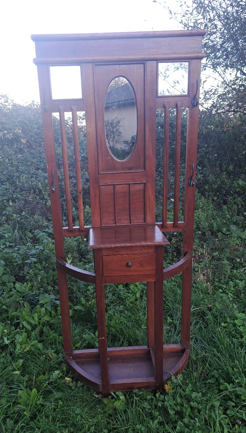 Art Deco mahogany cloakroom