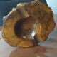 Brown alabaster ashtray