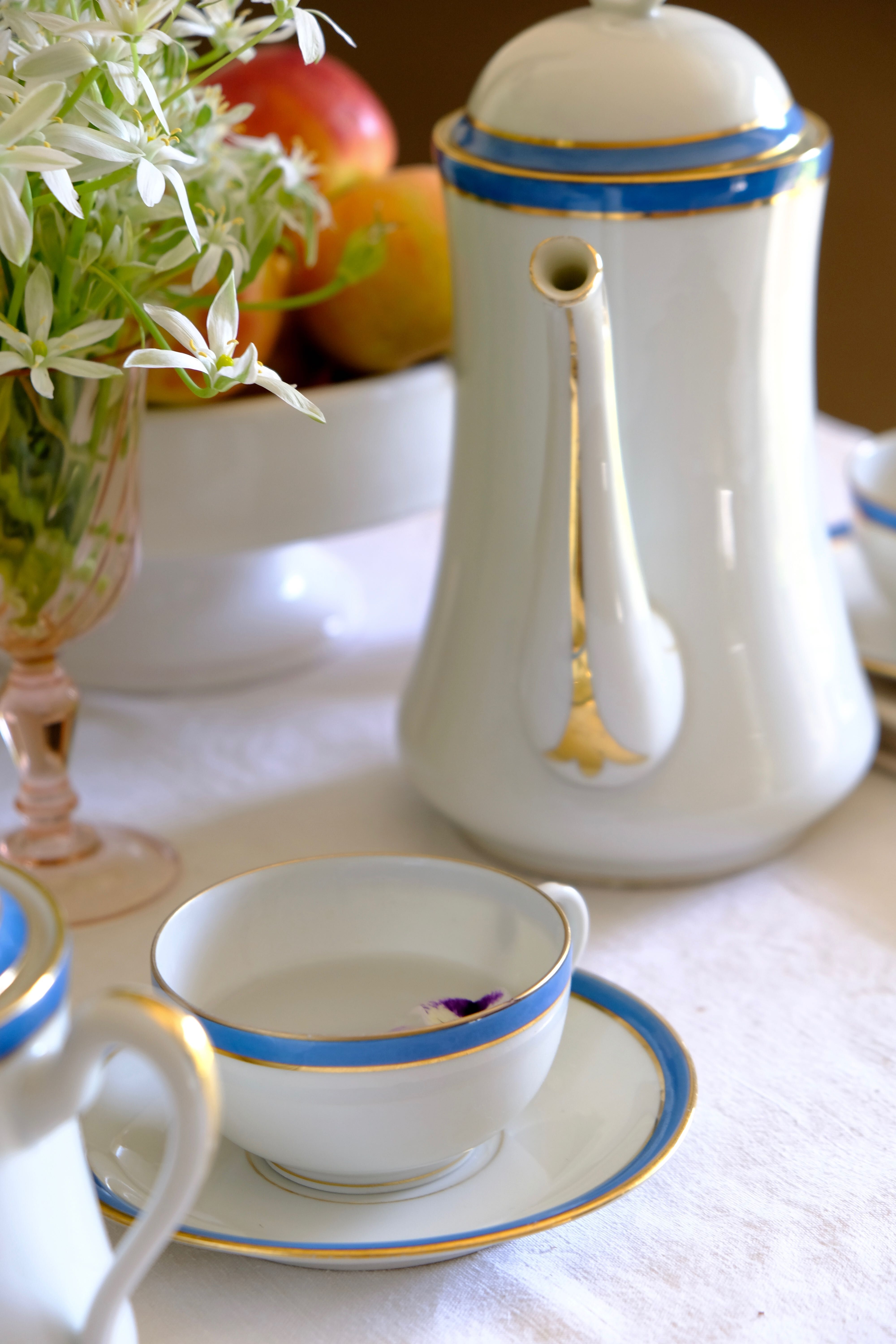 Limoges manufacture BRP fine porcelain tea service circa 1925/30