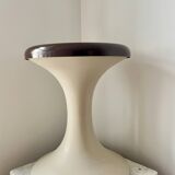 Vintage GDR Space Age brown plastic Tulip Stool, 1960s