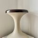 Vintage GDR Space Age brown plastic Tulip Stool, 1960s