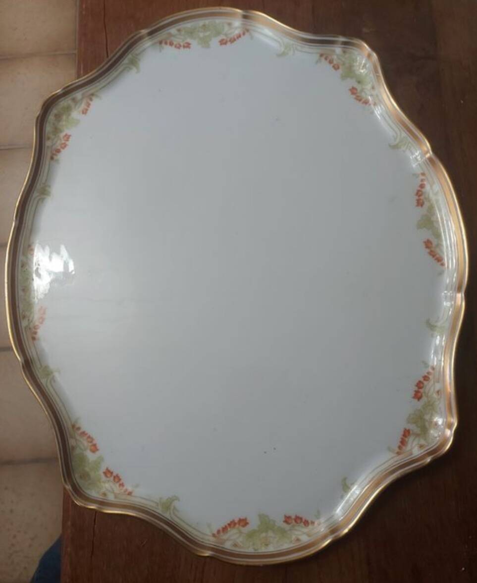 Large Limoges faience dish Bawo & Dotter Elite Works