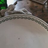 Sarreguemines iron earth compote dish