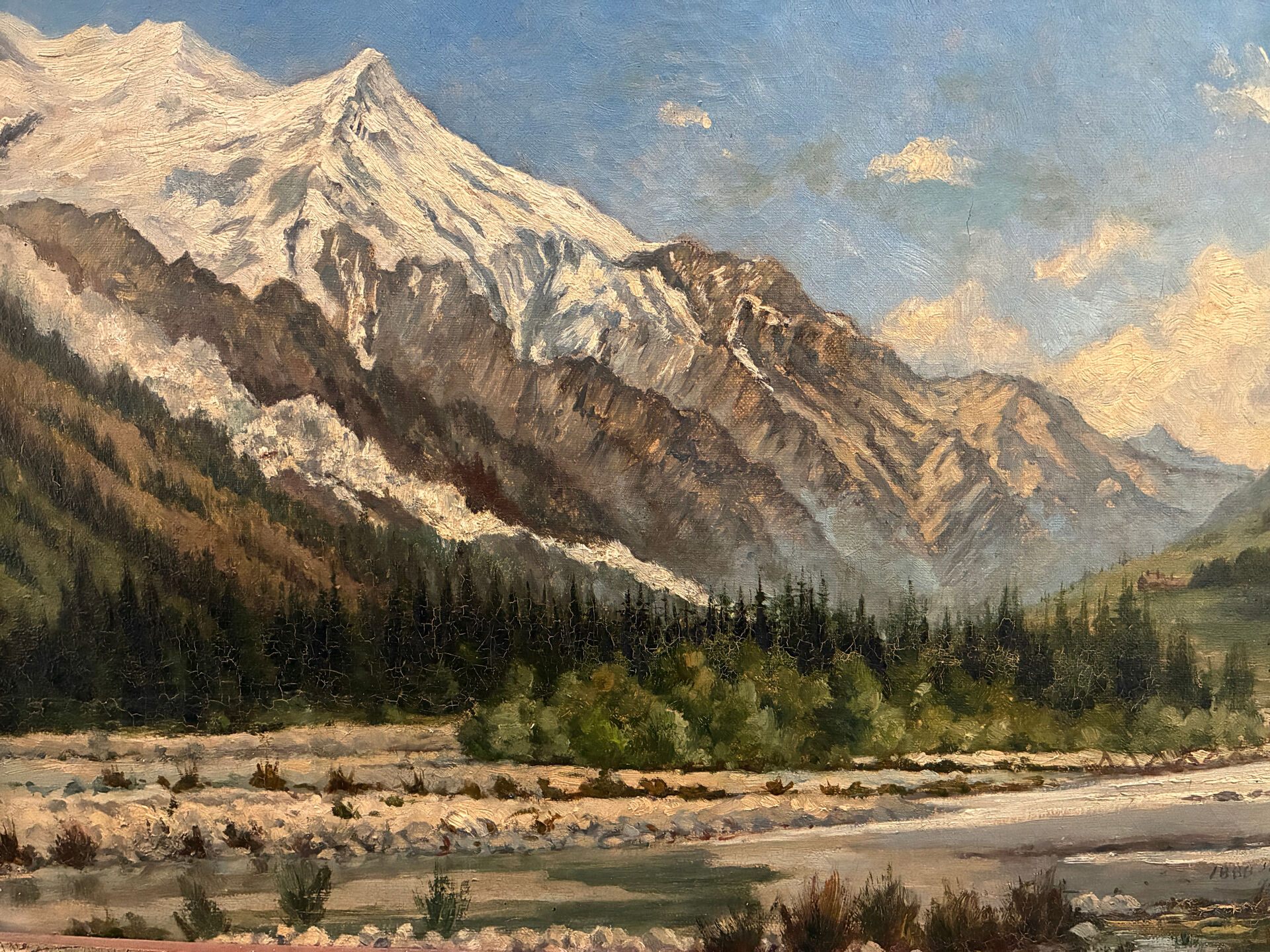 Vue de Chamonix, Jules Lorning, 1888