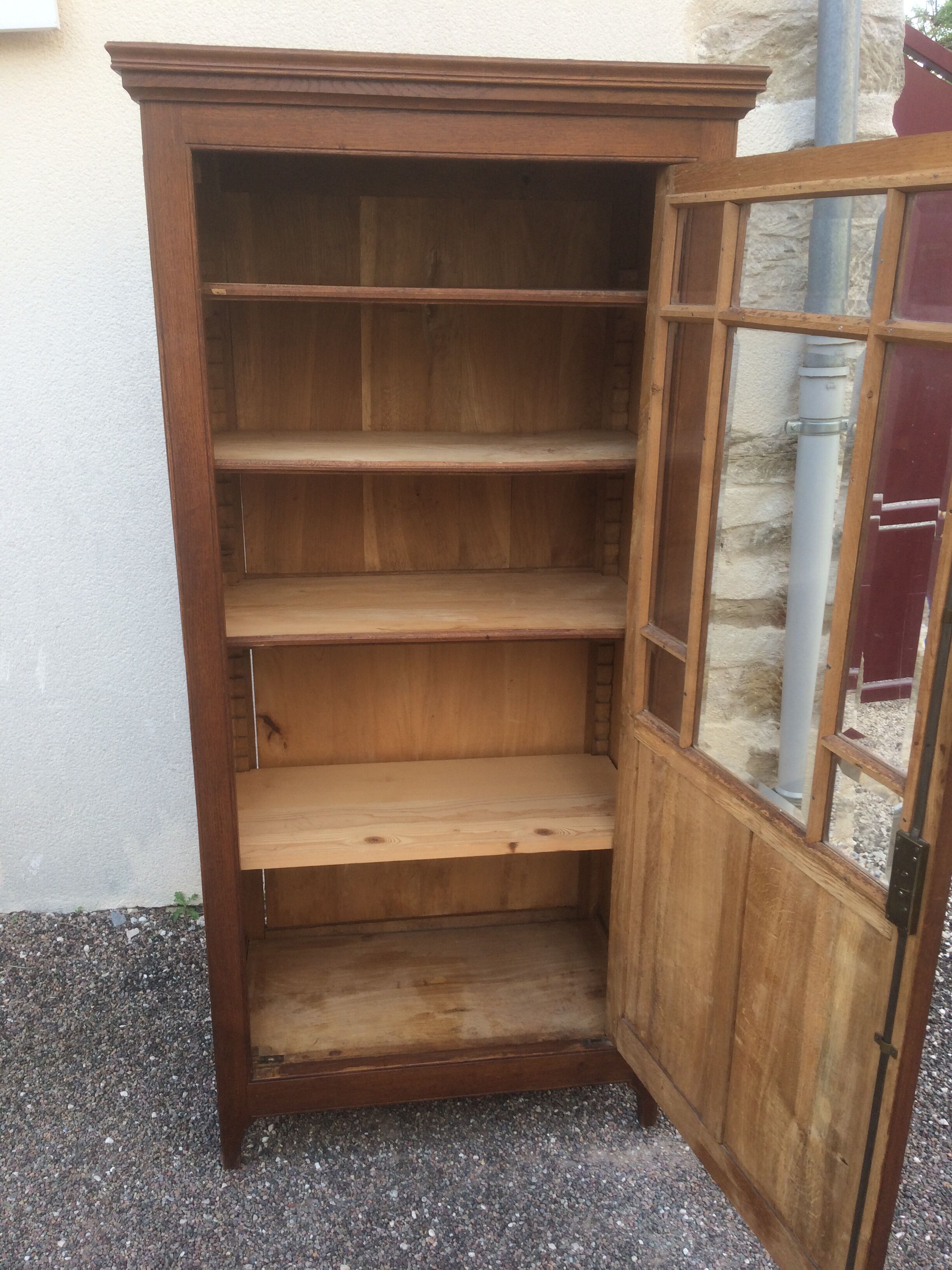 Library in solid oak