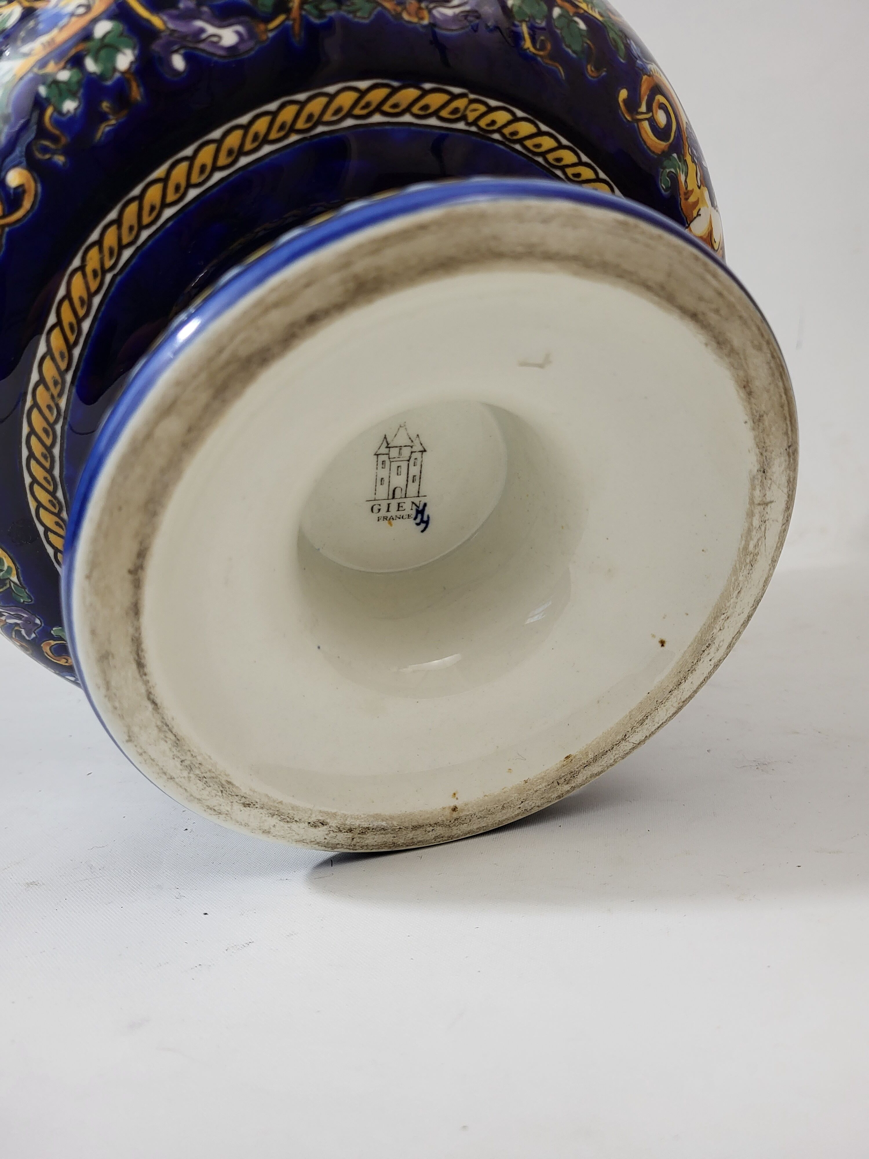 Medici shaped vase in gien earthenware