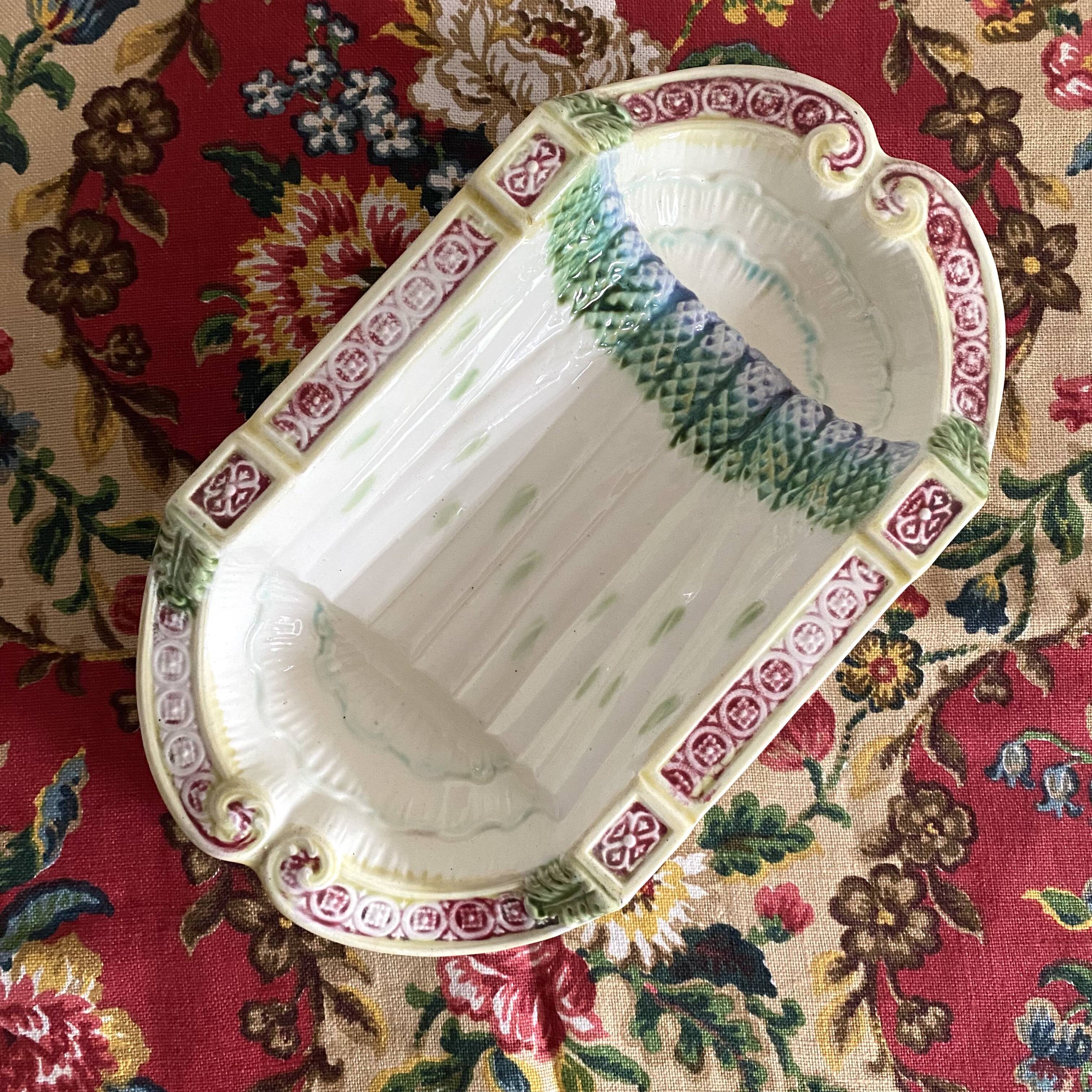 Old asparagus dish in slip Salins les bains