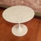 Carrara marble pedestal table