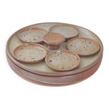 Vintage stoneware serving dish from the 1970s.