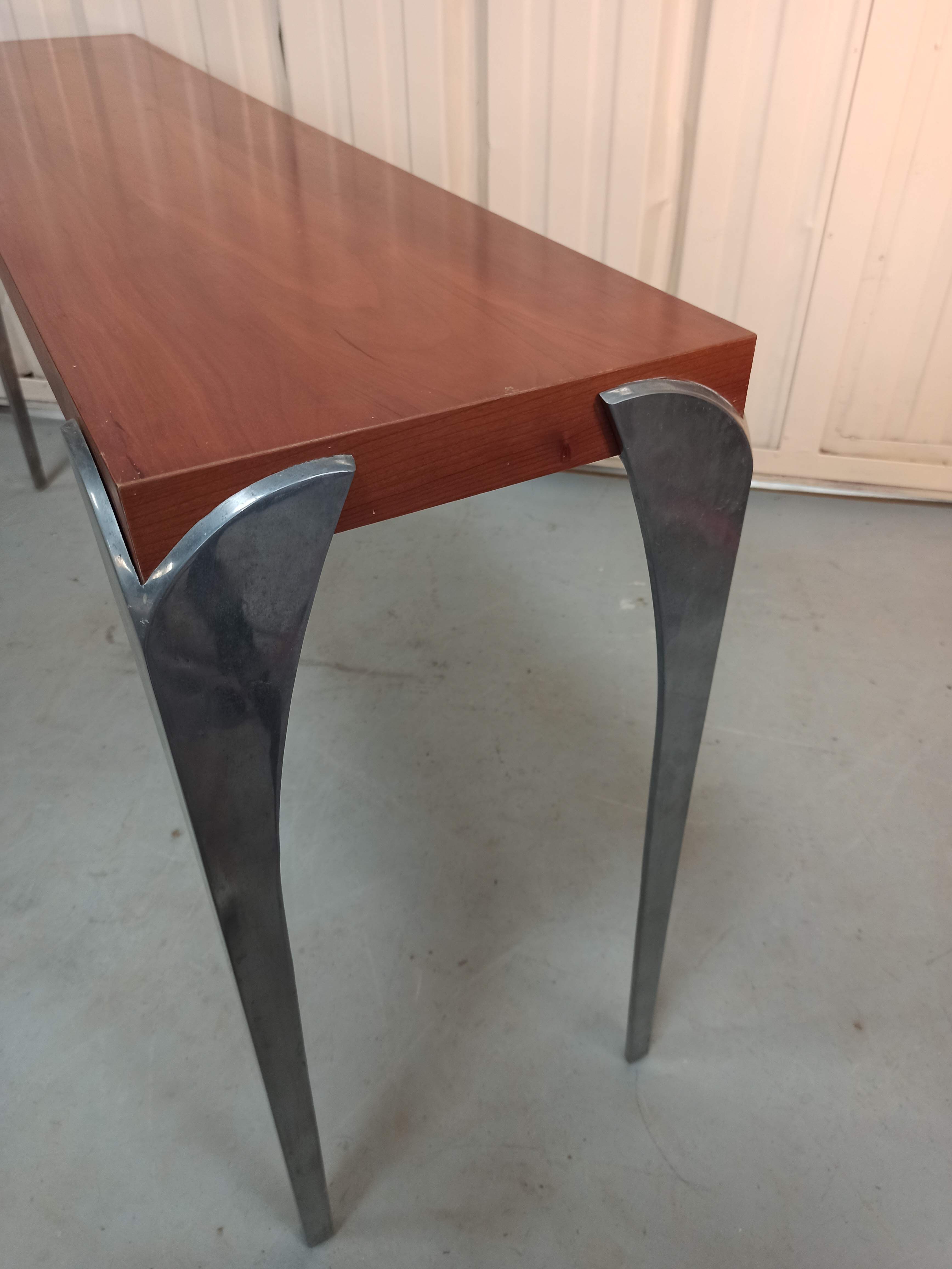 Console BoConcept longue enfilade nordique aluminium alu 70