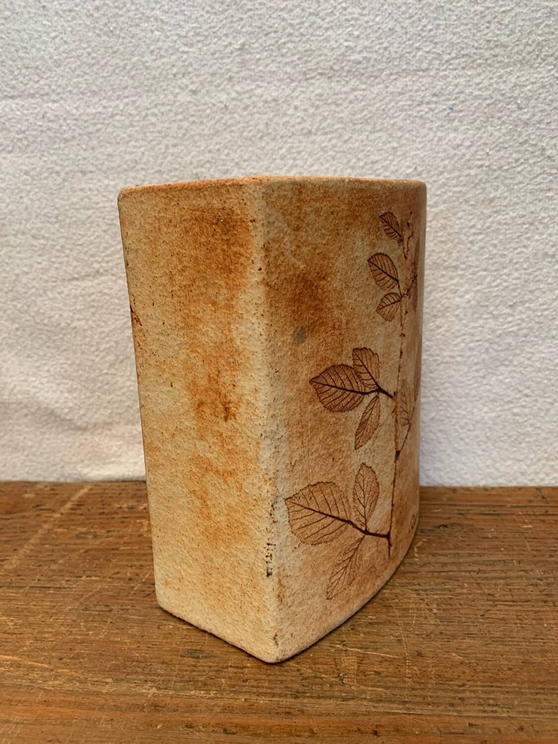 Ceramic Vase Vallauris Raymonde Leduc Herbarium Vintage