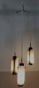 Vintage Scandinavian suspension in plexiglass and copper, probably Danish.