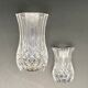 Duo de vases à facettes en cristal d’Arques