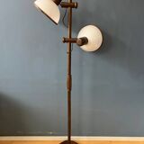 Vintage Steinhauer wooden mushroom floor lamp