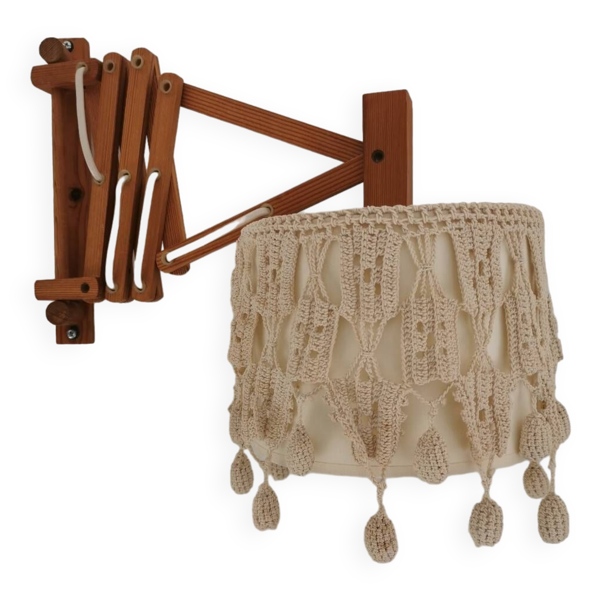 Vintage accordion wall light