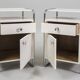 Bauhaus Bedside Tables in Chrome & Wood by Sab, Czech, 1930s, Set of 2