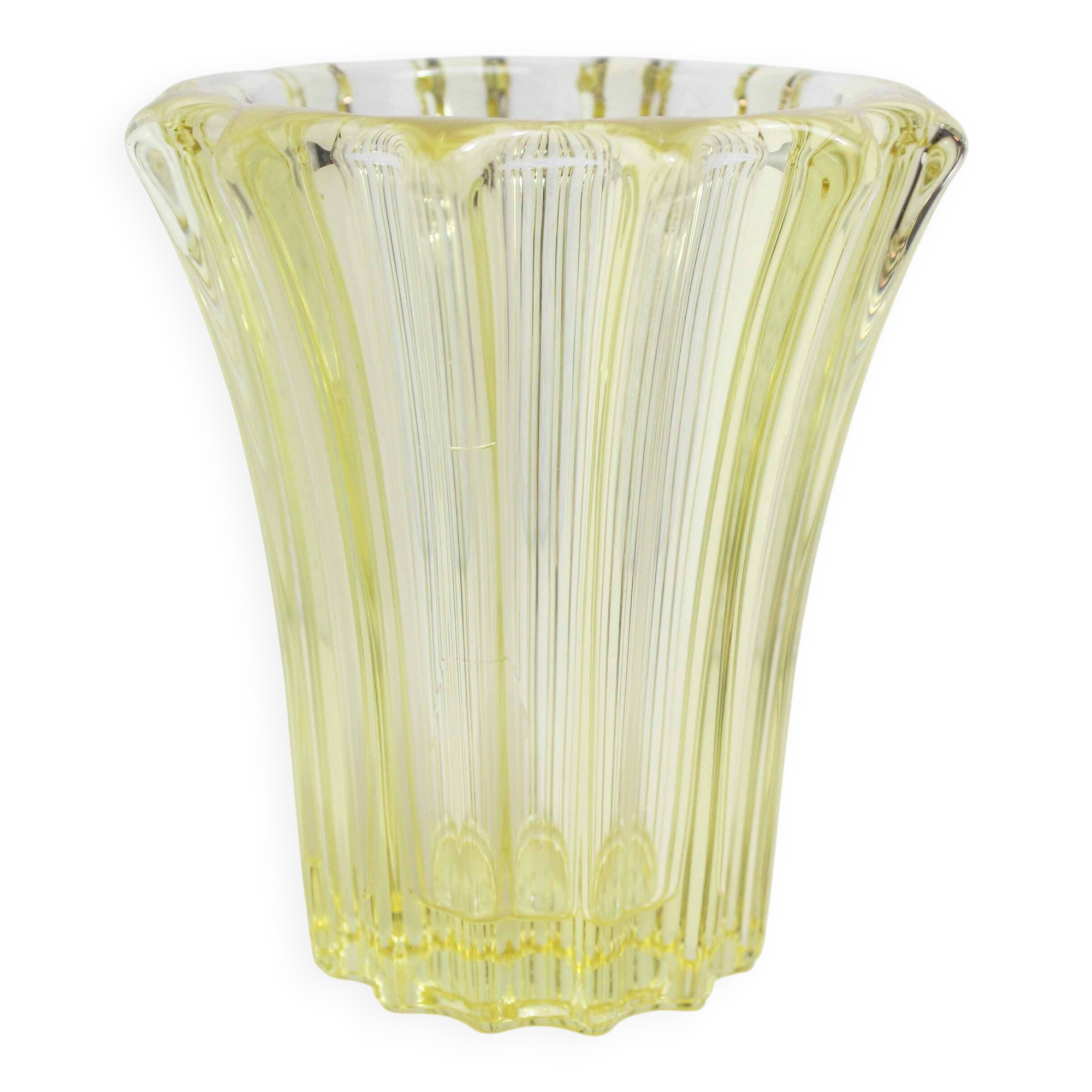 Art Deco Pierre D'Avesn yellow vase