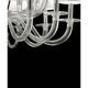 Monumental Modern Transparent Murano Glass Chandelier