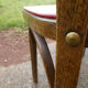 Lot of 6 chairs bistro Baumann No.12 red skai