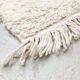 Berber carpet beni ouarain unbleached plain with large diamonds engraved 254x157m