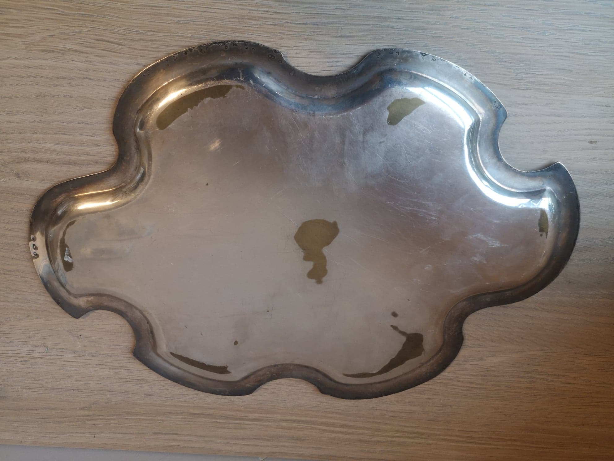 Plateau- Silver Metal- Louis XV- Circa 1900.