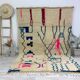 Tapis berbère marocain artisanal 200 x 285 CM