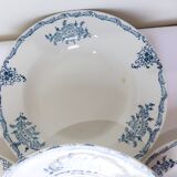 4 deep ironstone plates from St Amand 220513