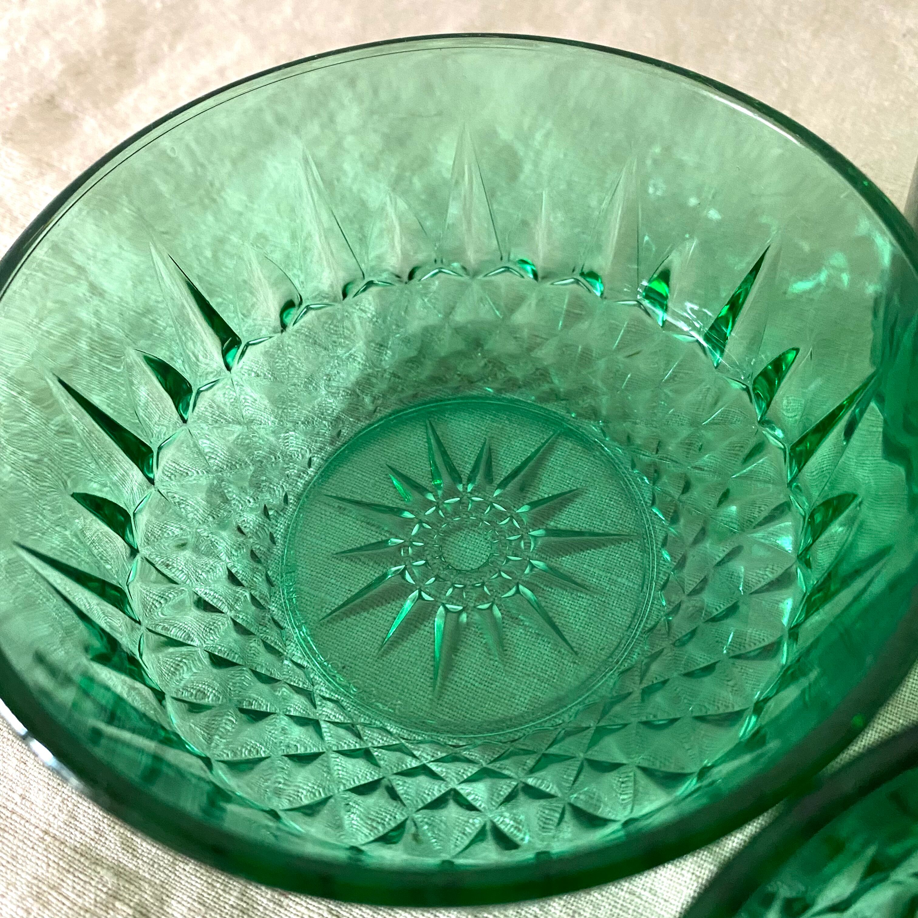 Vintage glass raviers arcoroc