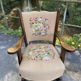 Vintage armchair canvas canvas
