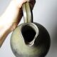 Vintage 1960s-1970s enamelled stoneware pear jug/pitcher