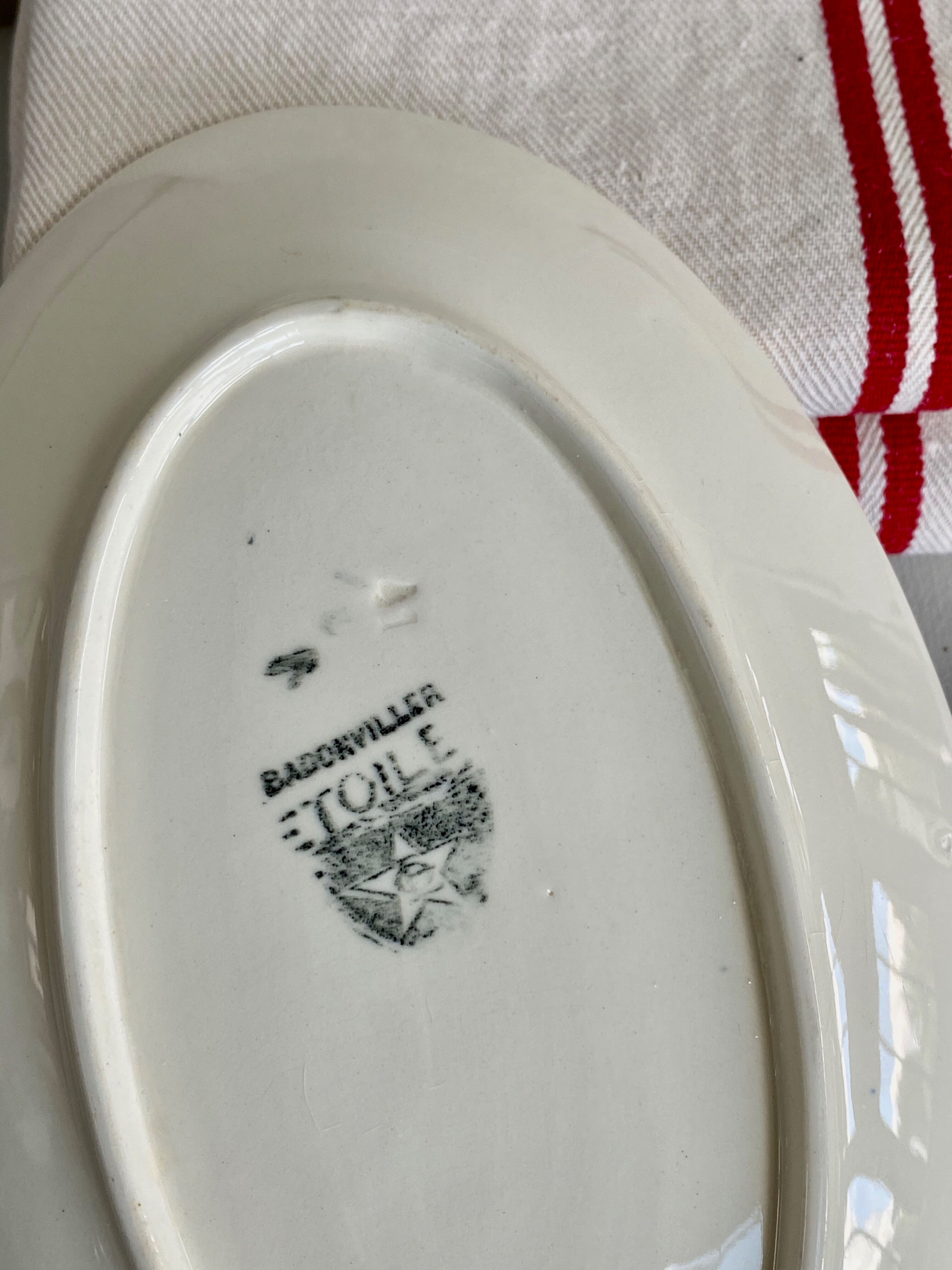 Duo of old badonviller dishes